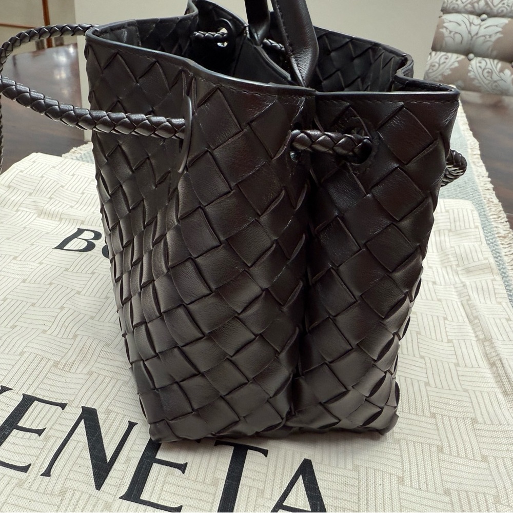 Andiamo shoulder bag with braided leather strap - Picture 3 of 13